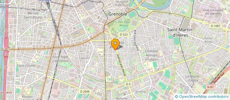 localisation de l'entreprise ELIVE à GRENOBLE