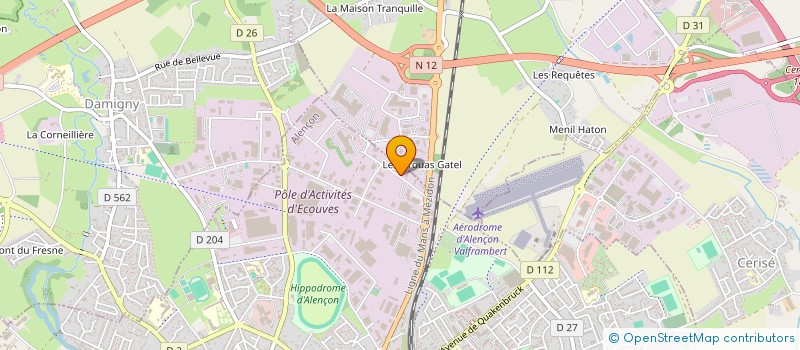 localisation de l'entreprise ELIVIA LOGISTIQUE à ALENCON