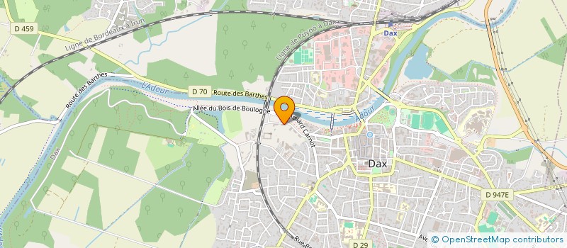 localisation de l'entreprise ELIVIN à DAX