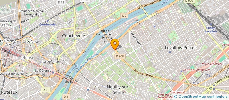 localisation de l'entreprise ELIVIUM à NEUILLY-SUR-SEINE