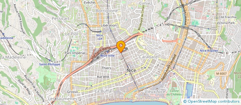 localisation de l'entreprise ELIX  NICE