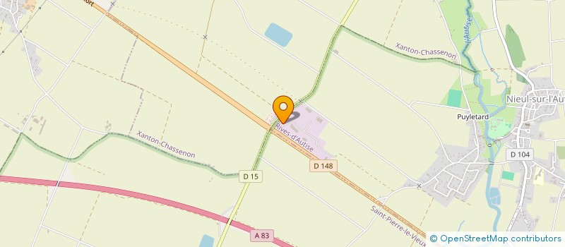 localisation de l'entreprise ELIX METALLERIE  RIVES-D'AUTISE