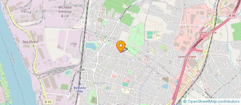 localisation de l'entreprise ELIX'SING  BASSENS
