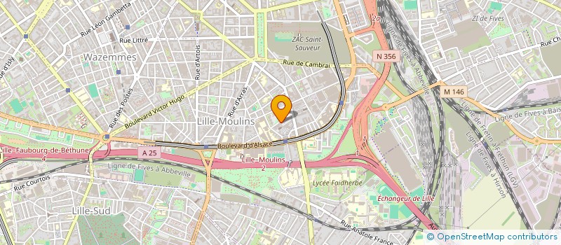 localisation de l'entreprise ELIX TRANSPORT à LILLE