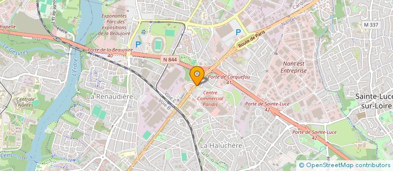 localisation de l'entreprise ELIX'YR à NANTES
