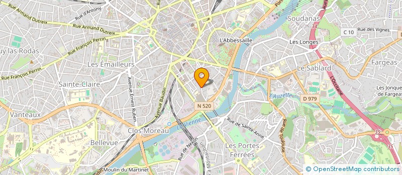 localisation de l'entreprise ELIXA à LIMOGES