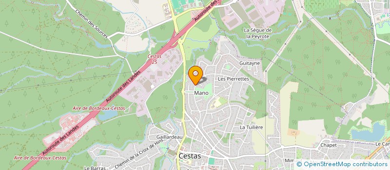localisation de l'entreprise ELIXEER à CESTAS