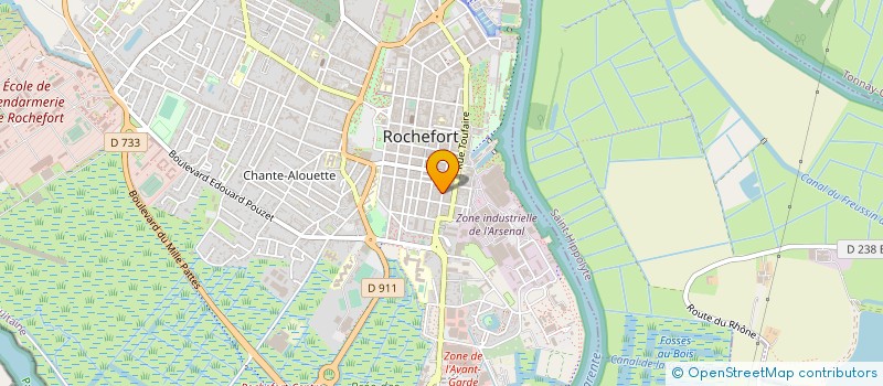 localisation de l'entreprise ELIXION à ROCHEFORT