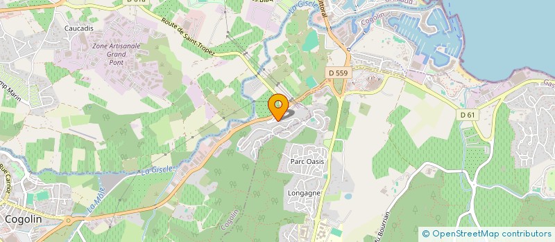 localisation de l'entreprise ELIXIR à COGOLIN