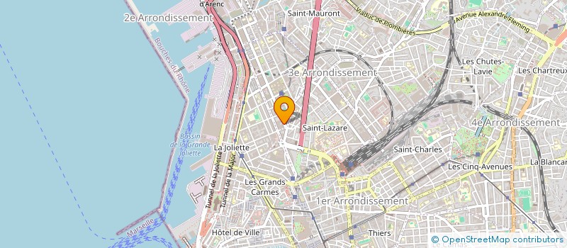localisation de l'entreprise ELIXIR à MARSEILLE