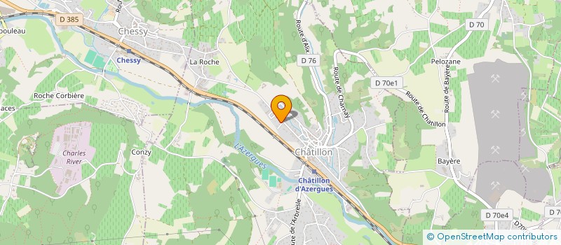 localisation de l'entreprise ELIXIR DES PIERRES DOREES à CHATILLON