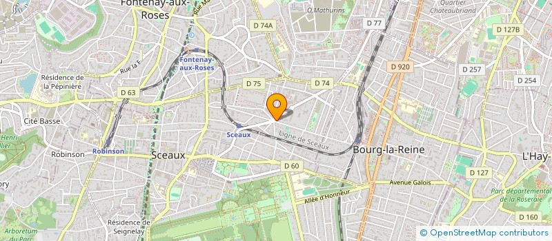 localisation de l'entreprise ELIXIRE à SCEAUX