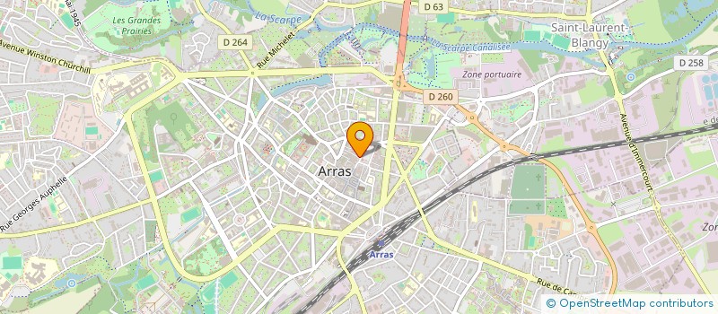 localisation de l'entreprise ELIXIRS DIFFUSION à ARRAS