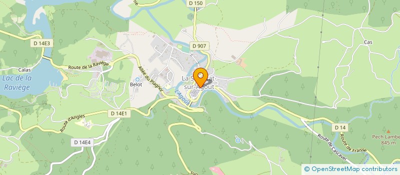 localisation de l'entreprise ELIXIRS DIFFUSIONS SARL à LA SALVETAT-SUR-AGOUT