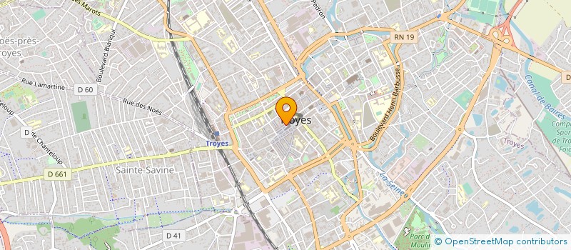 localisation de l'entreprise ELIZ  TROYES