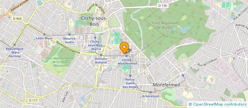 localisation de l'entreprise ELIZ à CLICHY-SOUS-BOIS