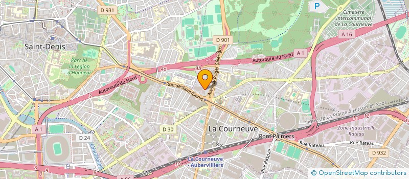 localisation de l'entreprise ELIZA à LA COURNEUVE