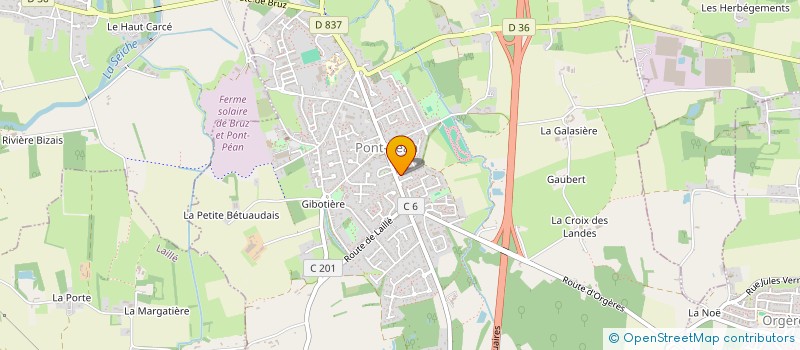 localisation de l'entreprise ELIZAB  PONT-PEAN