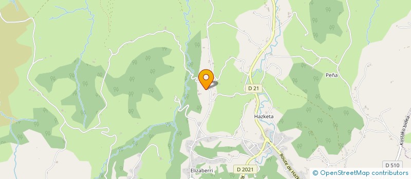 localisation de l'entreprise ELIZABERRIKO ETXEBERRIA  HASPARREN