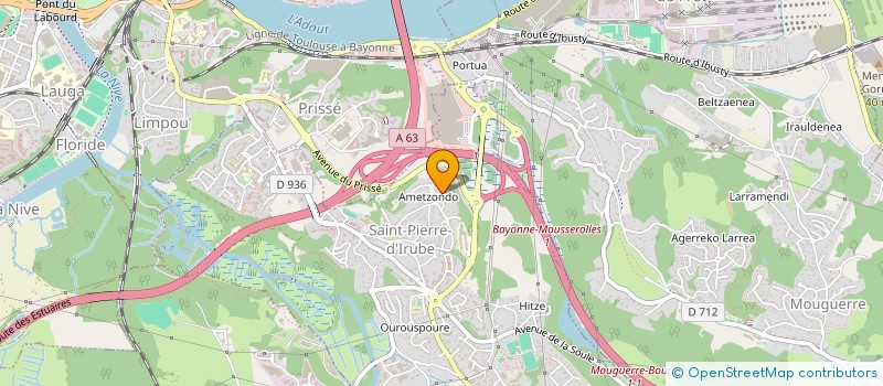 localisation de l'entreprise ELIZABERRITARREN BILTZARRA  MOUGUERRE