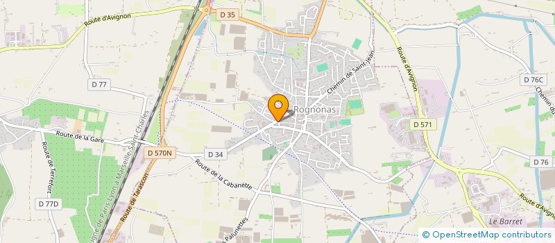 localisation de l'entreprise ELIZABETH BUI.COM  ROGNONAS