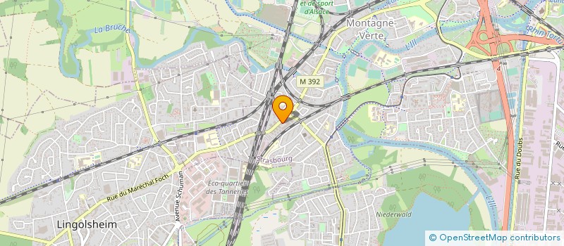 localisation de l'entreprise ELIZANE à STRASBOURG