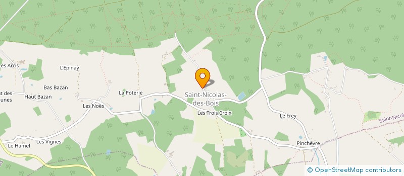 localisation de l'entreprise ELIZARNO à SAINT-NICOLAS-DES-BOIS