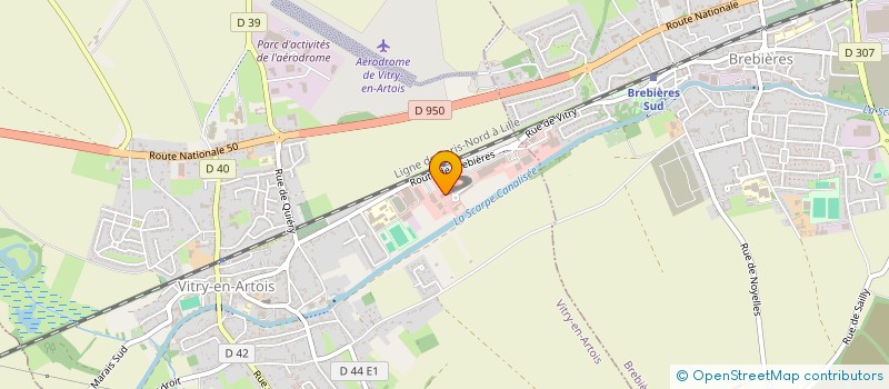 localisation de l'entreprise ELIZEO à VITRY-EN-ARTOIS