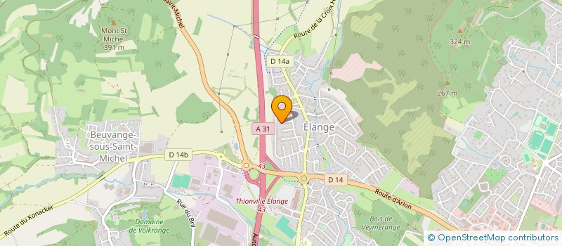 localisation de l'entreprise ELIZIA à THIONVILLE
