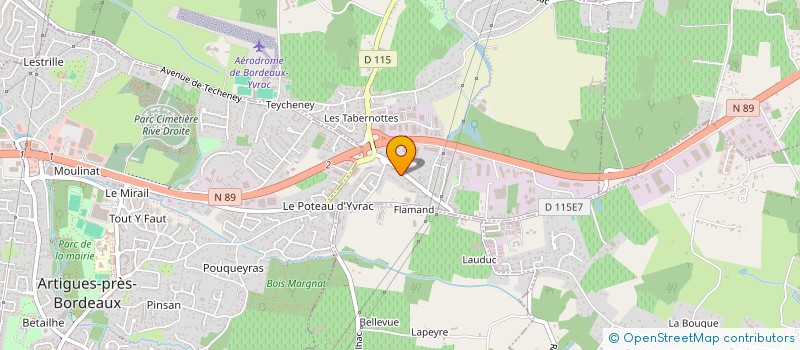 localisation de l'entreprise ELIZO 3  YVRAC