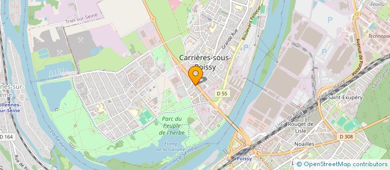 localisation de l'entreprise ELJI OPTIQUE  CARRIERES-SOUS-POISSY