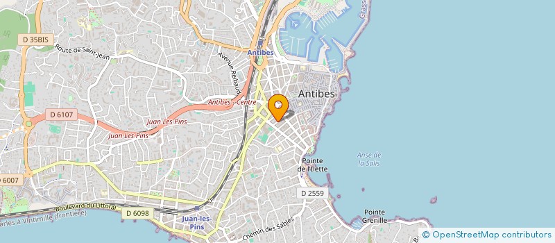 localisation de l'entreprise ELJJ à ANTIBES