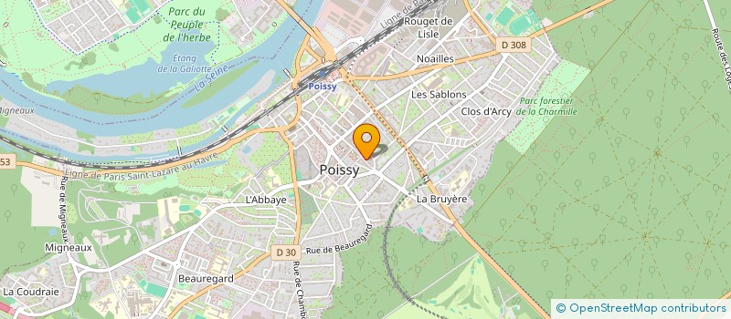 localisation de l'entreprise ELJY  POISSY