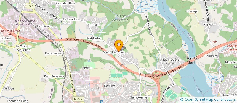 localisation de l'entreprise ELJY  QUEVEN