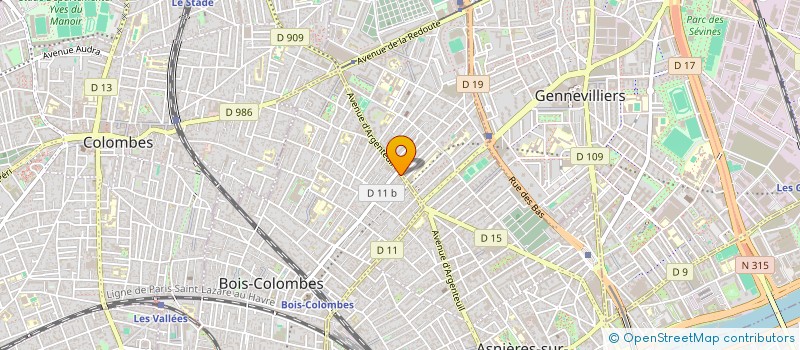 localisation de l'entreprise ELK à BOIS-COLOMBES