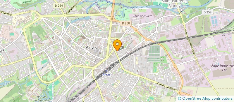 localisation de l'entreprise ELK à ARRAS