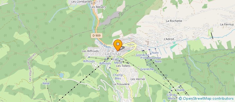 localisation de l'entreprise ELK à LA CLUSAZ