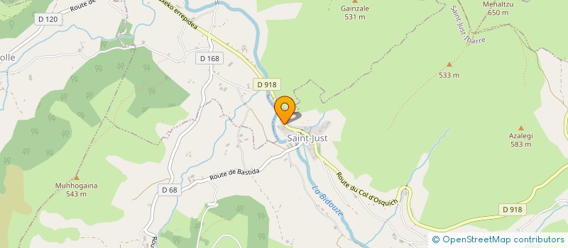 localisation de l'entreprise ELK'ARTE  SAINT-JUST-IBARRE