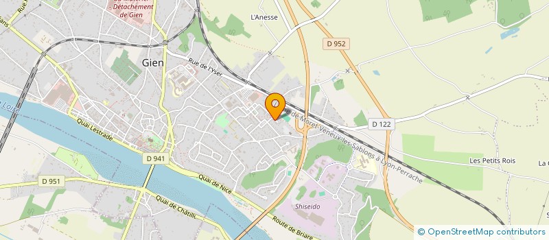 localisation de l'entreprise ELK RESTAURATION à GIEN