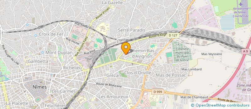 localisation de l'entreprise ELK TRANSPORT à NIMES