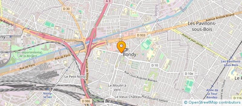 localisation de l'entreprise ELKA AUTOMOBILE  BONDY