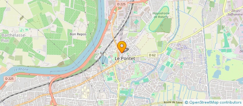 localisation de l'entreprise ELKADELI  LE PONTET