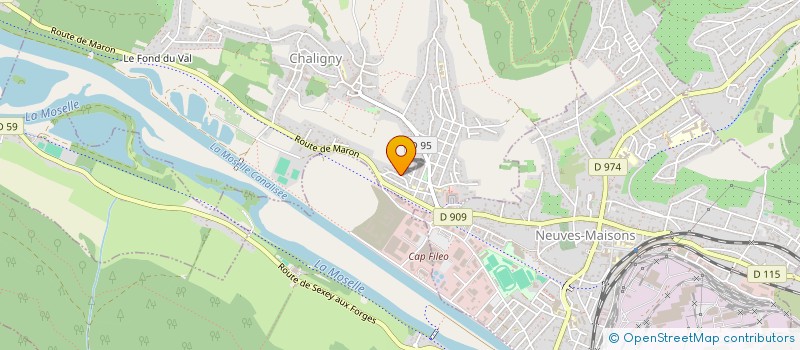 localisation de l'entreprise ELKAIA ECUSSONS  CHALIGNY