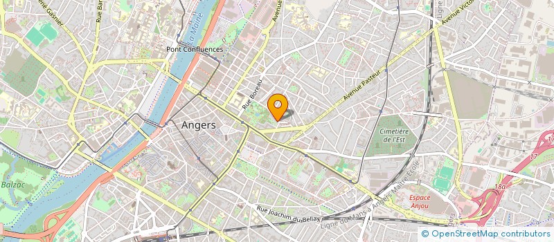 localisation de l'entreprise ELKAMEL DECO à ANGERS