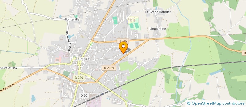 localisation de l'entreprise ELKAR 127  LEZOUX