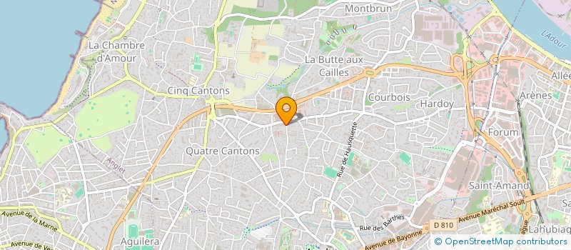 localisation de l'entreprise ELKARTEA - NIVE à ANGLET