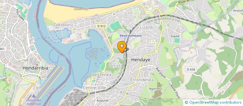 localisation de l'entreprise ELKARTI  HENDAYE