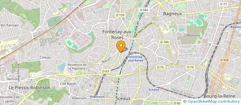 localisation de l'entreprise ELKATREM à FONTENAY-AUX-ROSES