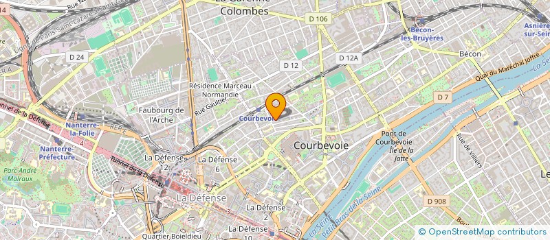 localisation de l'entreprise ELKAWN LUMIERES D'ORIENT à COURBEVOIE
