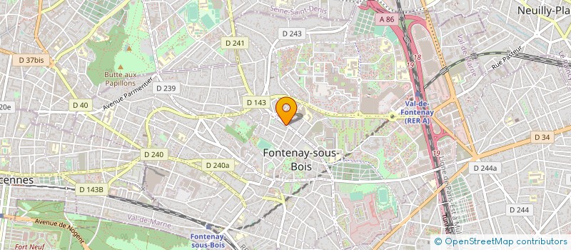 localisation de l'entreprise ELKHANSA TRAVEL à FONTENAY-SOUS-BOIS
